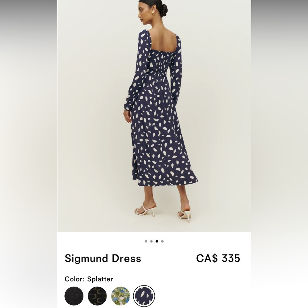 Brand new reformation Sigmund dress size 4 - Picture 2 of 12